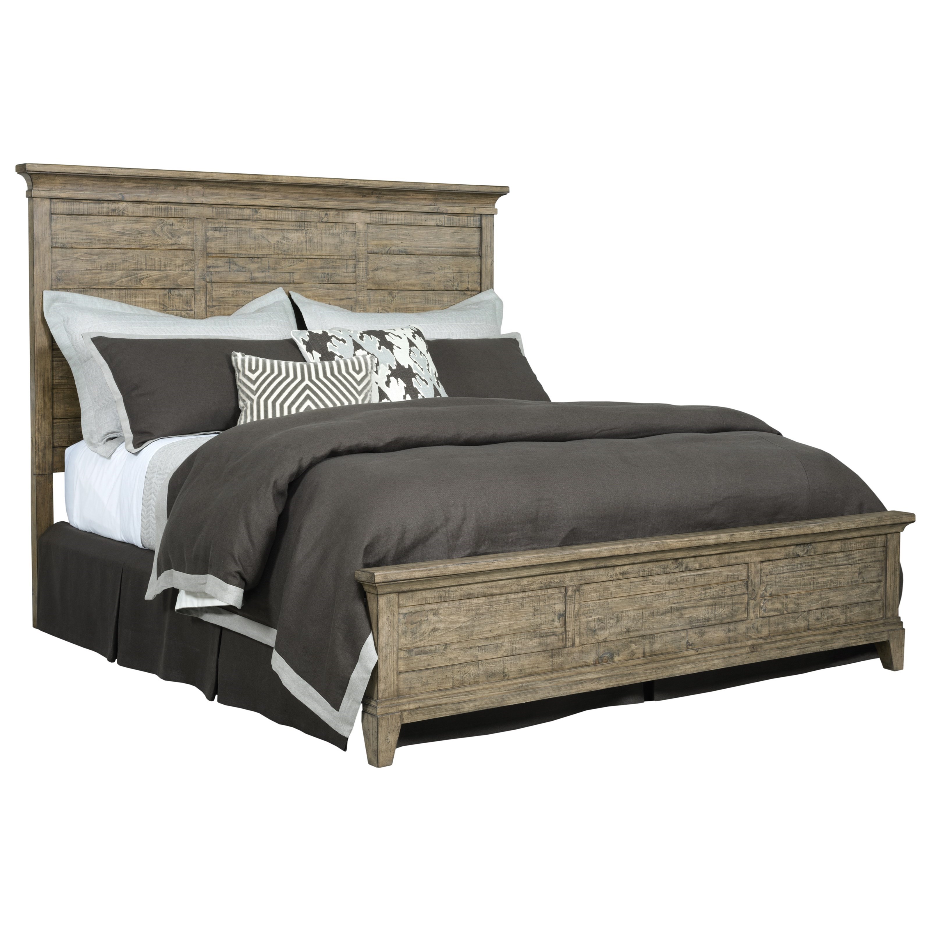 Kincaid Furniture Plank Road Jessup Solid Wood Queen Panel Bed Johnny